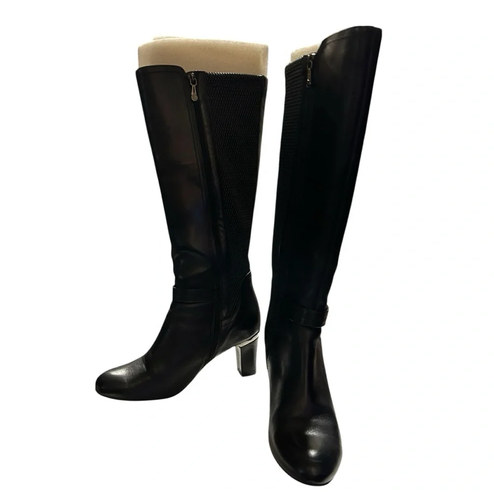 Elegant Black Knee-High Women's Boots